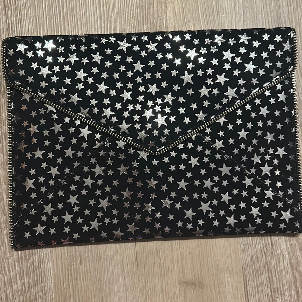Rebecca Minkoff star print clutch